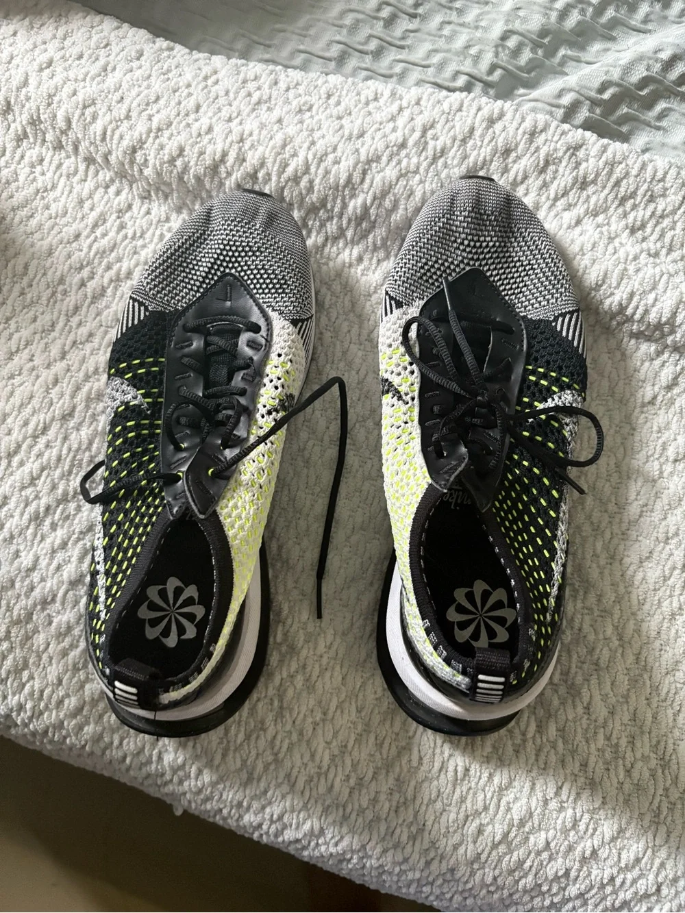 Nike Flyknit Women's Sneakers in Black and Neon Yellow